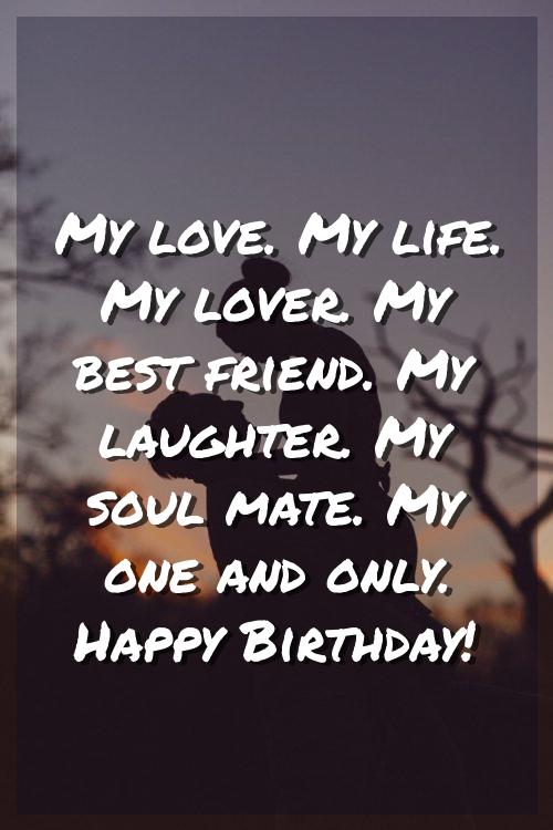 birthday wishes messages for wife in english